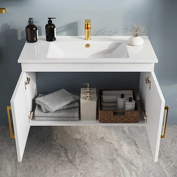 Badella Beta Banyo Dolap Takımı 85cm Beyaz BETA 5585 VK54 - 3