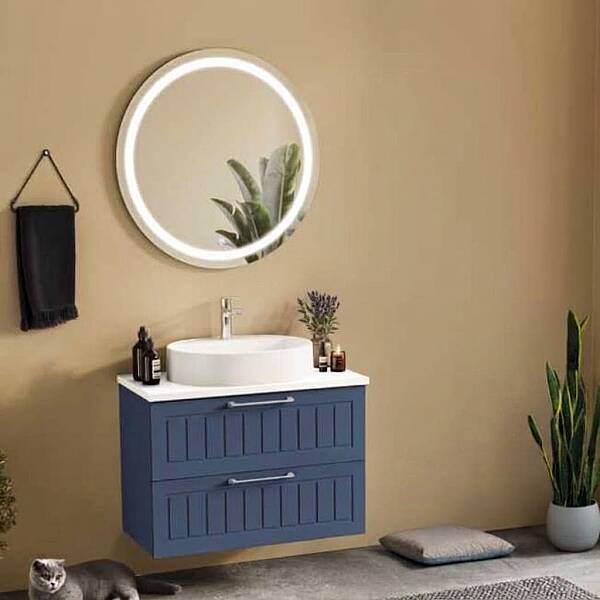 Badella Beta Banyo Dolap Takımı 85cm Lacivert BETA 5585 V55 - 1