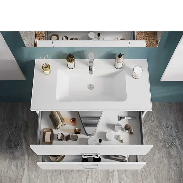 Badella Hammer Banyo Dolap Takımı 100cm Beyaz HAMMER 55100 V53 - 2