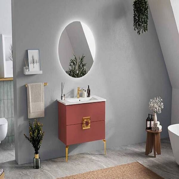 Badella Hammer Banyo Dolap Takımı 85cm Kırmızı HAMMER 5585 V54 - 1