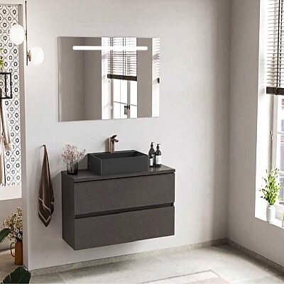 Badella Lines Banyo Dolap Takımı 120cm Yosun LINES 55120 V51 - BADELLA