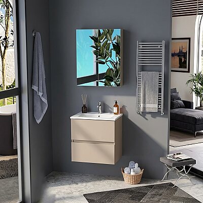 Badella Lines Banyo Dolap Takımı 65cm İnci LINES 5565 V51 - BADELLA