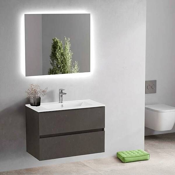 Badella Lines Banyo Dolap Takımı 85cm Yosun LINES 5585 V51 - 1