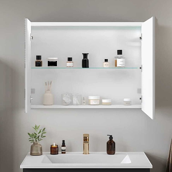 Badella Luna Banyo Dolap Takımı 85cm Gri LUNA 5585 V52 - 3