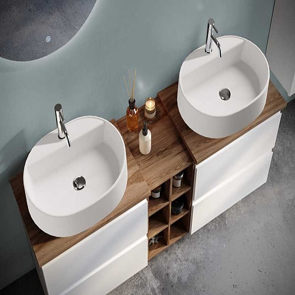 Badella Moderno Banyo Dolap Takımı 160cm Beyaz MODERNO 55160 V51 - 2