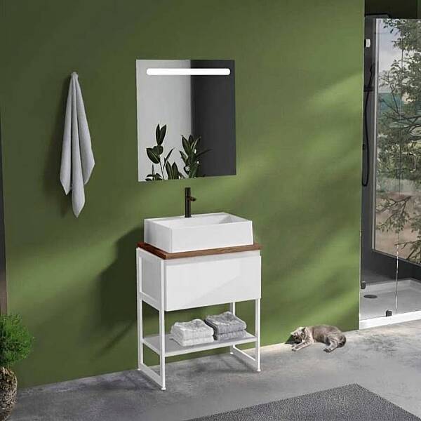 Badella Moderno Banyo Dolap Takımı 65cm Beyaz MODERNO 2865 V52 - 1