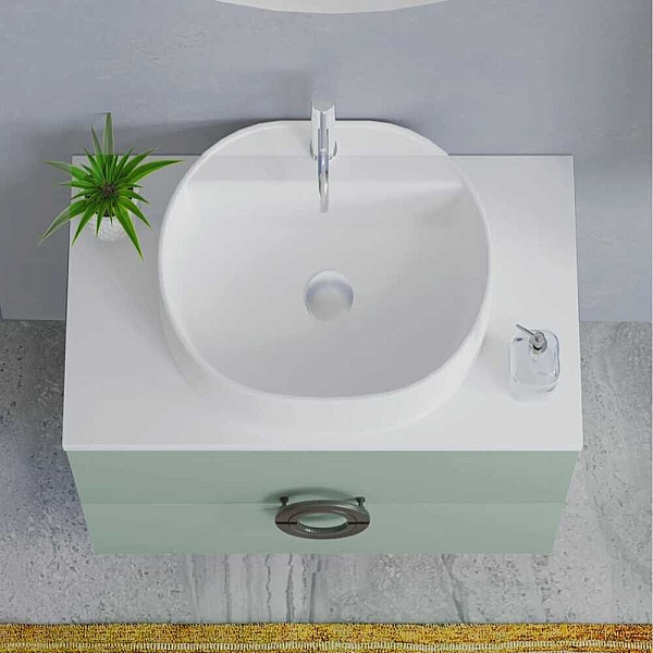 Badella Polo Banyo Dolap Takımı 85cm Yeşil Polo 5585 V53 - 2