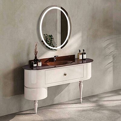 Badella Rosemary Banyo Dolap Takımı ROSEMARY 140 V31 140cm Krem - BADELLA