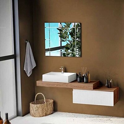 Badella Royal Banyo Dolap Takımı 160cm Beyaz-Ud ROYAL 28160 V51 - BADELLA