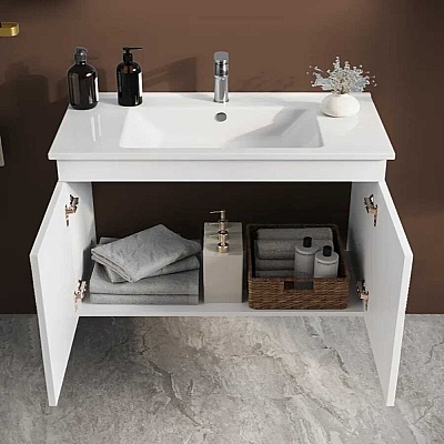 Badella Royal Banyo Dolap Takımı 85cm Beyaz ROYAL 5585 VK51 - 2
