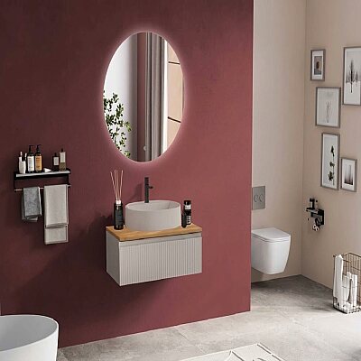 Badella Royal Banyo Dolap Takımı 85cm Kum ROYAL 2885 V51 - BADELLA