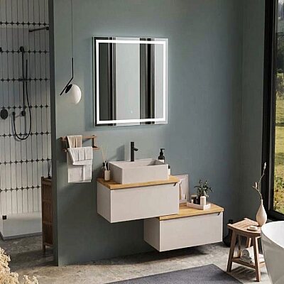 Badella Smart Banyo Dolap Takımı 85cm Kum SMART 28130 V51 - BADELLA