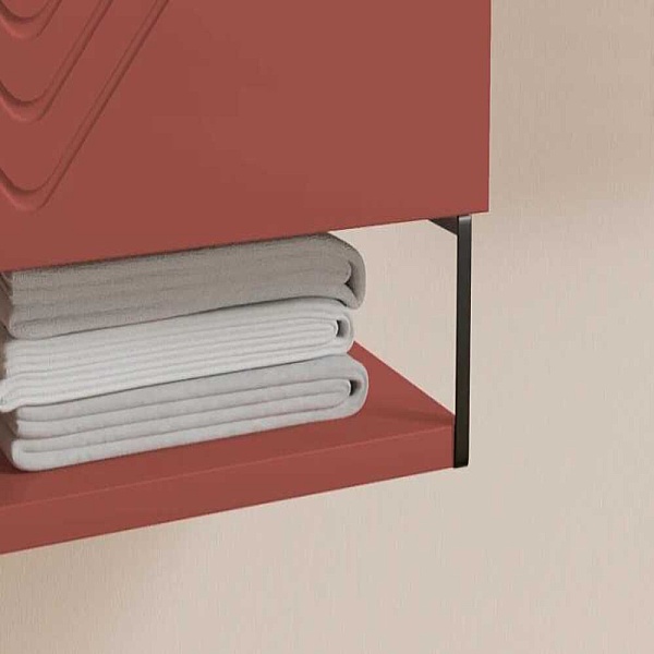 Badella Vesta Banyo Dolap Takımı 85cm Kırmızı VESTA 2885 V51 - 3