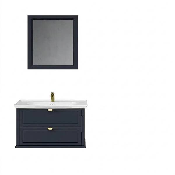 Creavit Antik Çekmeceli Lavabo Dolabı 80 Cm Antrasit - 2