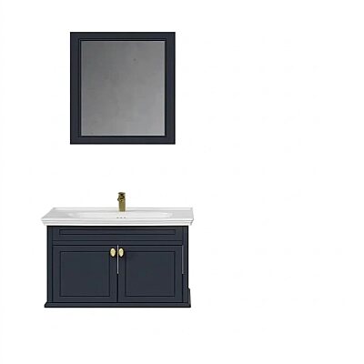 Creavit Antik Kapaklı Lavabo Dolabı 80 Cm Antrasit - 2