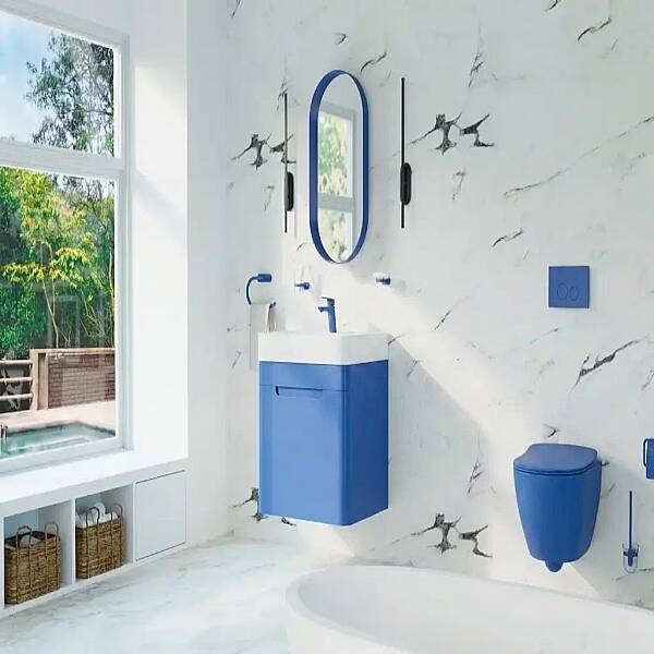 Creavit Colorit Kapaklı Lavabo Dolabı 60 Cm Ocean - 1