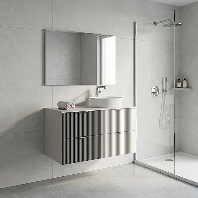 Creavit Duo Lavabo Dolabı 120 Cm Beyaz - CREAVİT