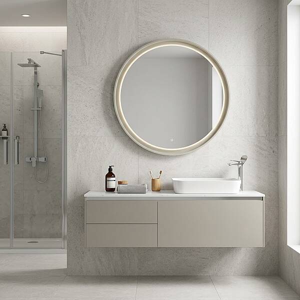 Creavit Flat Serisi Lavabo Dolabı Takımı 160cm - 1