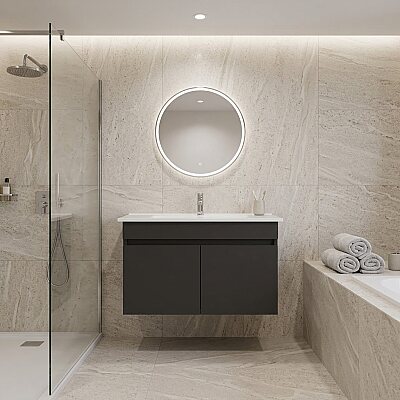 Creavit Flexio Lavabo Dolabı 65 Cm Antrasit - 1