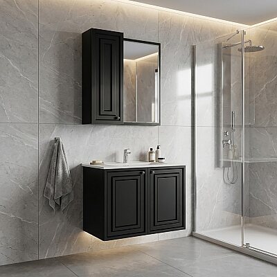 Creavit Kayra Lavabo Dolabı 100cm Antrasit - CREAVİT