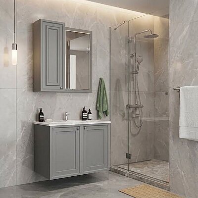 Creavit Kayra Lavabo Dolabı 100cm Gri - CREAVİT