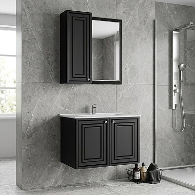 Creavit Kayra Lavabo Dolabı 60cm Antrasit - CREAVİT