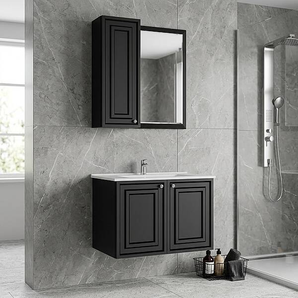 Creavit Kayra Lavabo Dolabı 60cm Antrasit - 1