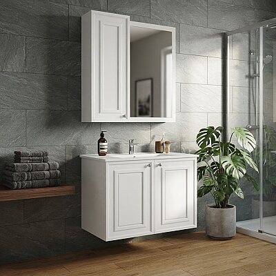 Creavit Kayra Lavabo Dolabı 60cm Beyaz - CREAVİT