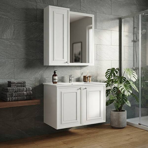 Creavit Kayra Lavabo Dolabı 60cm Beyaz - 1
