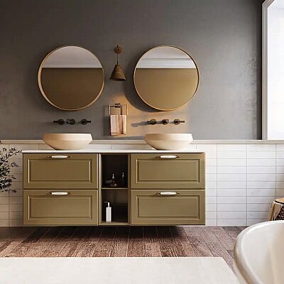 Creavit Perra Çekmeceli Lavabo Dolabı 145 Cm Latte - CREAVİT