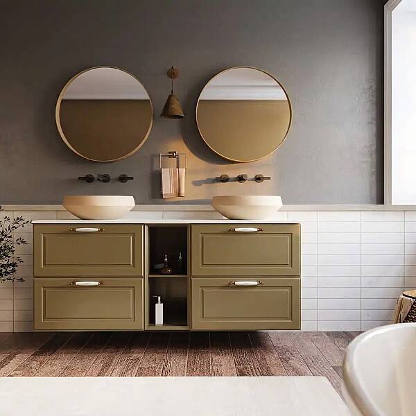 Creavit Perra Çekmeceli Lavabo Dolabı 145 Cm Latte - 1