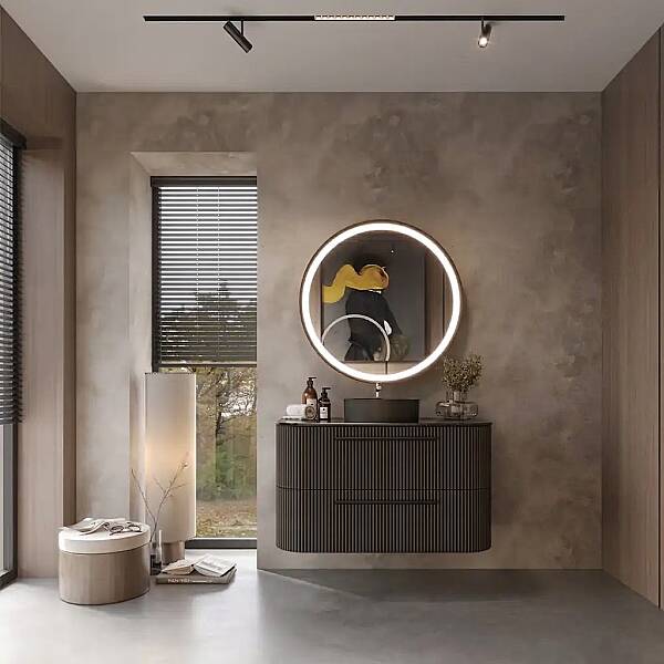 Creavit Rayas Lavabo Dolabı 100 Cm Antrasit - 1