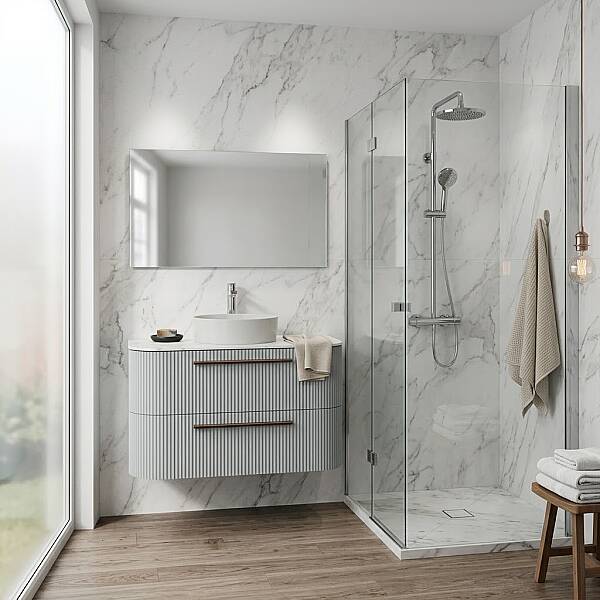 Creavit Rayas Lavabo Dolabı 100 Cm Mat Gri - 1
