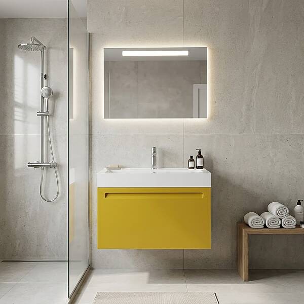 Creavit Recta Lavabo Dolabı 85 Cm Amber - 1