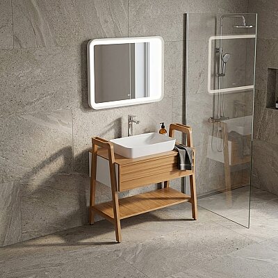 Creavit Truva Lavabo Dolabı 80 cm Beyaz - CREAVİT