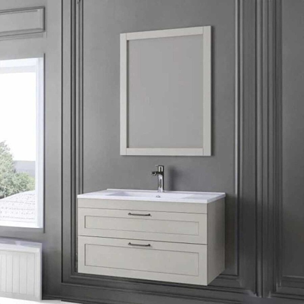 Denko Beyoğlu Banyo Dolap Takımı 85cm Gri - 1