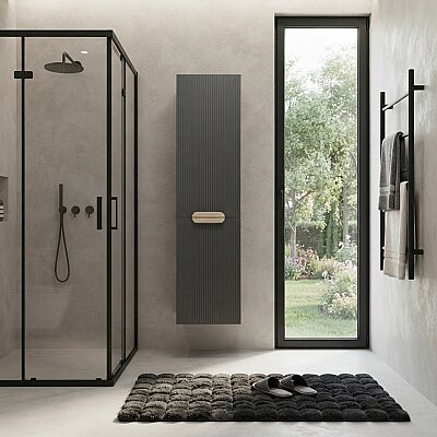 Denko Essen Banyo Boy Dolabı 40cm Antrasit Gri - DENKO