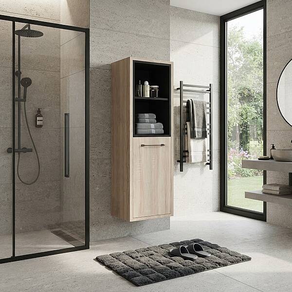 Denko Latte Banyo Boy Dolabı 35cm Sonomo - 1