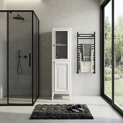 Denko Öykü Banyo Boy Dolabı 40cm Beyaz - DENKO