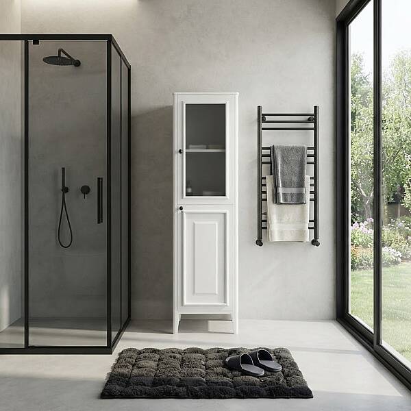 Denko Öykü Banyo Boy Dolabı 40cm Beyaz - 1