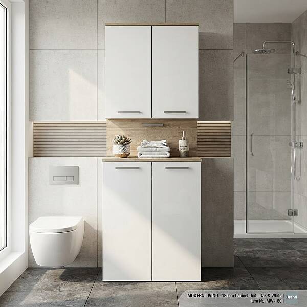 Denko Vento Banyo Çamaşır Makinesi Dolabı - 1