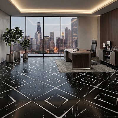Fionart FD-30083 Tema Platin Dekoratif Karo (30x60cm)