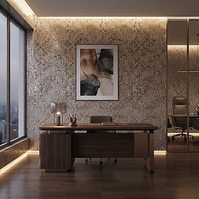 Fionart FD-30139 Maron Crema Dekoratif Karo (30x60cm) - FİONART