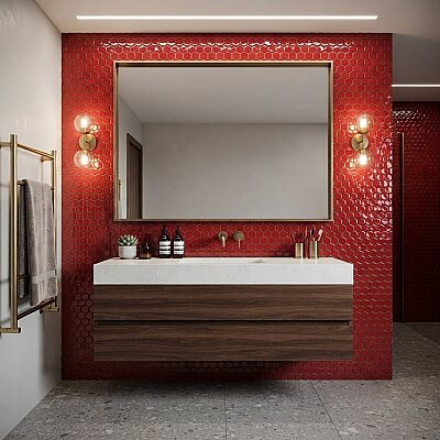 Fionart FH-60162 Hexa 62 Dekoratif Mozaik (30x30cm) - FİONART