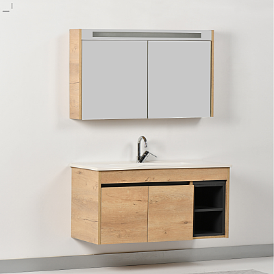 Kalay Athena Banyo Dolabı Takımı 100cm Meşe - 2