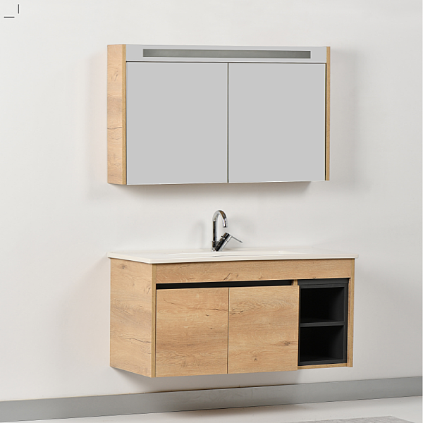 Kalay Athena Banyo Dolabı Takımı 100cm Meşe - 2