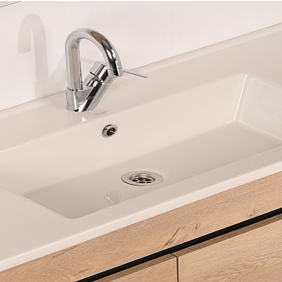 Kalay Athena Banyo Dolabı Takımı 100cm Meşe - 3
