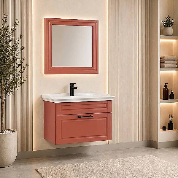 Kalay Efes Banyo Dolabı Takımı 80cm Cotto - 1