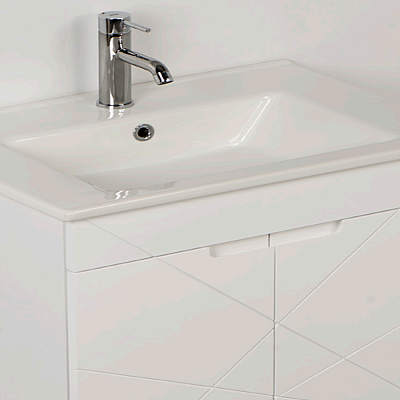 Kalay Giza Banyo Dolabı Takımı 65cm Beyaz - 2