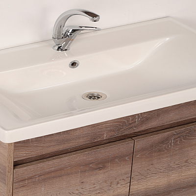 Kalay Kayra Banyo Dolabı Takımı 80cm Sacromento Meşe - 3